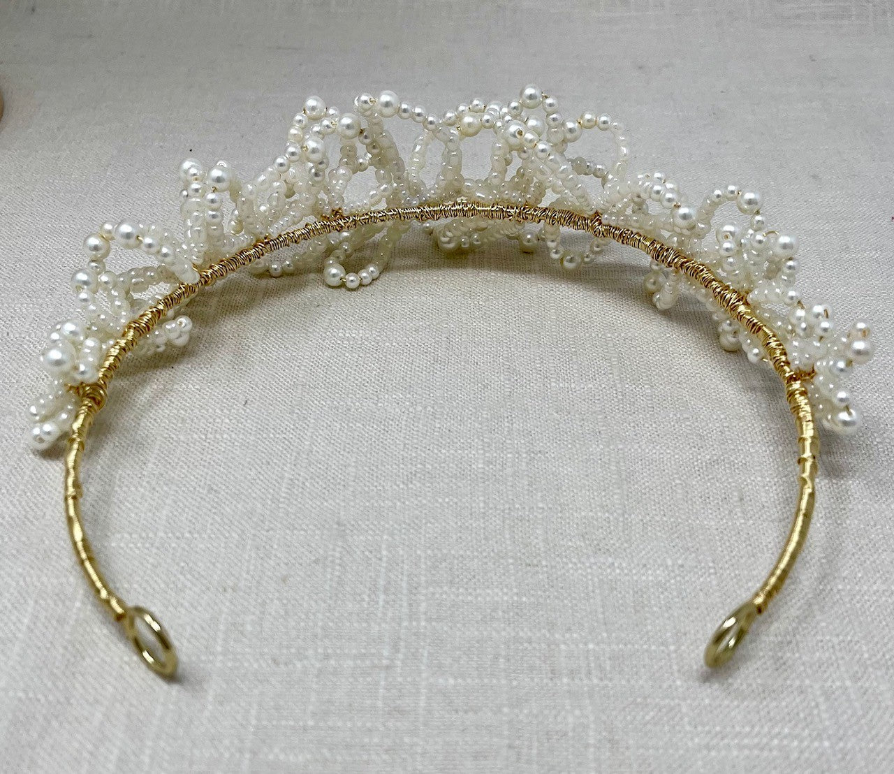 lilliana | pearl flower headband