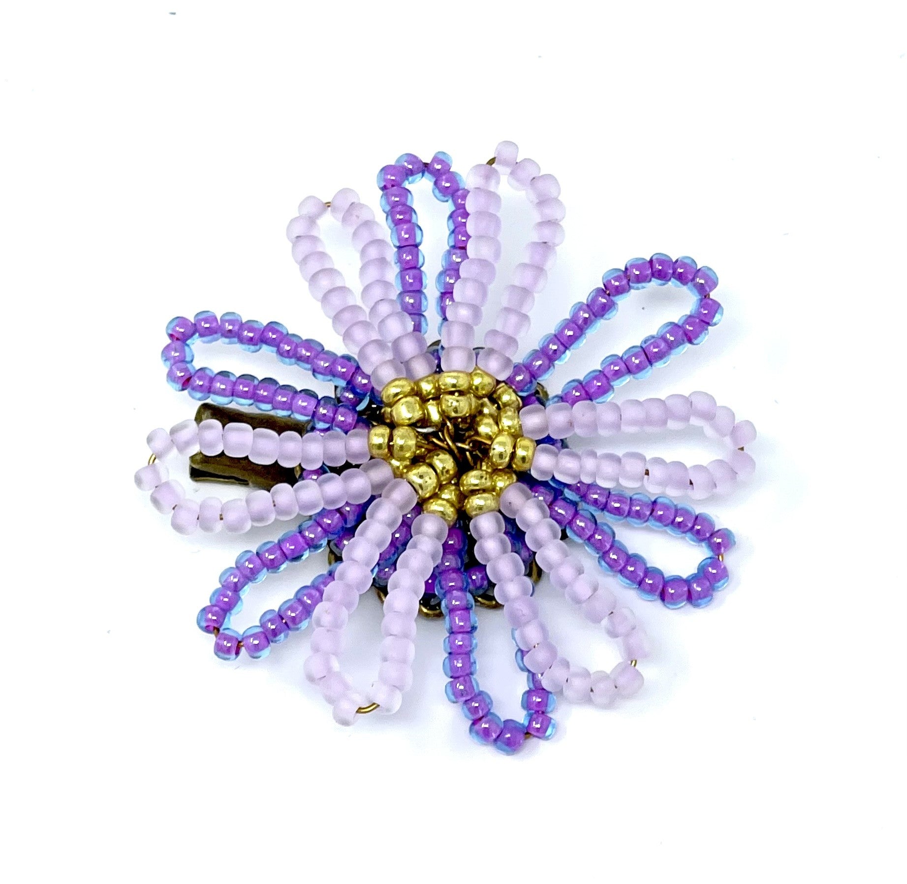 vivi | beaded flower clip | crocus